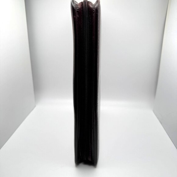 Franklin Quest Full Grain Aniline Leather Brown Planner Classic Sz 7 Ring Zipper - Picture 15 of 16